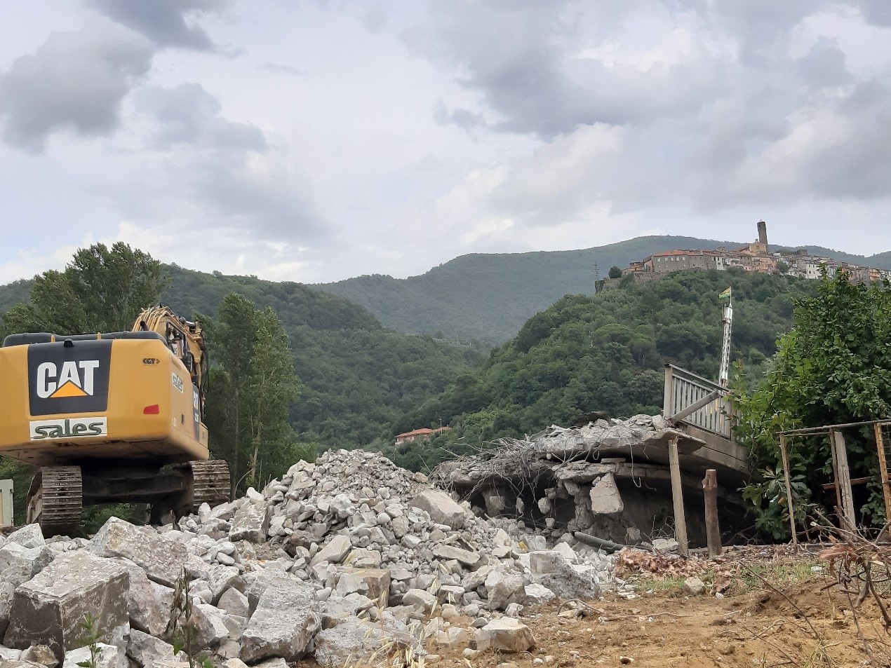 demolizione spalla albiano
