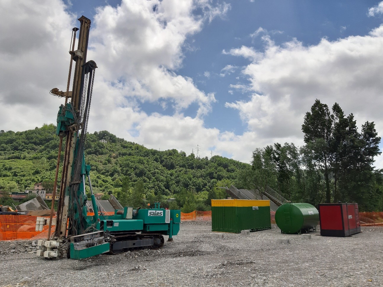 piazzola jet grouting per lavorazioni di fondazione