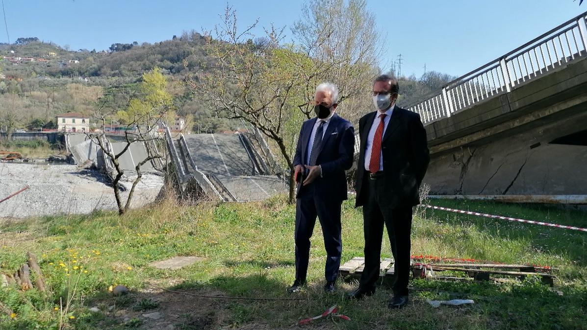 Ponte di Albiano sopralluogo del commissario
