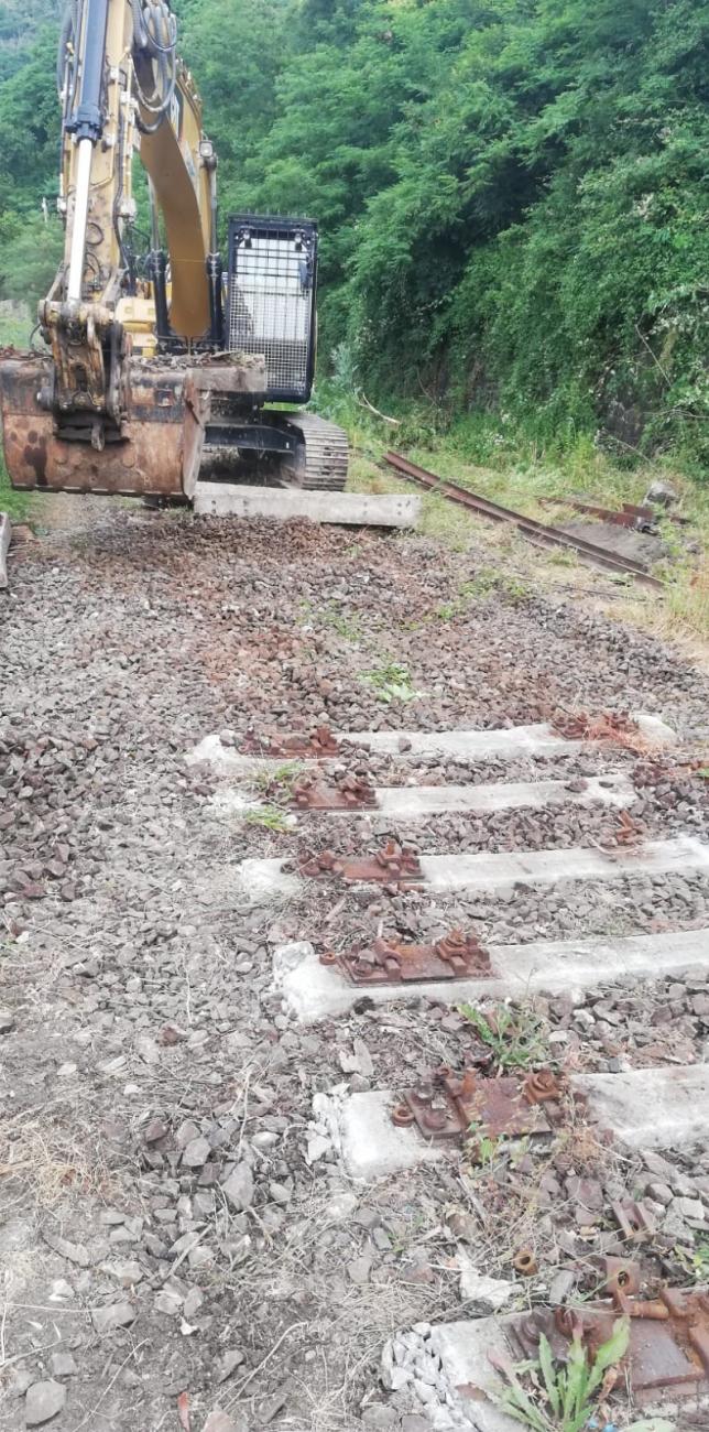 Demolizione ferrovia
