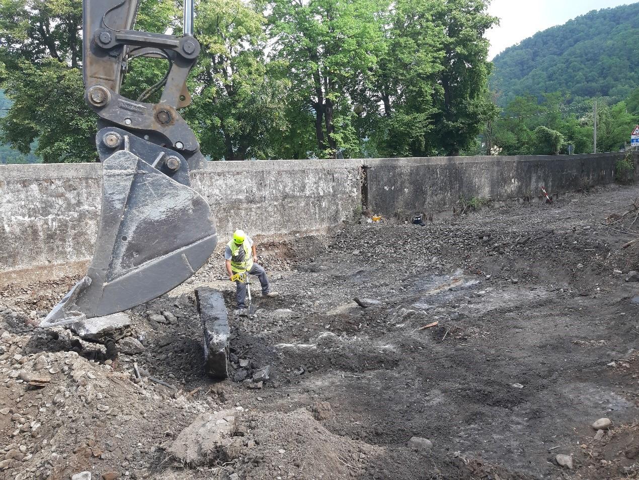 Completati lavori preparatori sulla sponda di Caprigliola per la variante alla S.S. 62