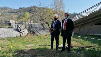Ponte di Albiano sopralluogo del commissario